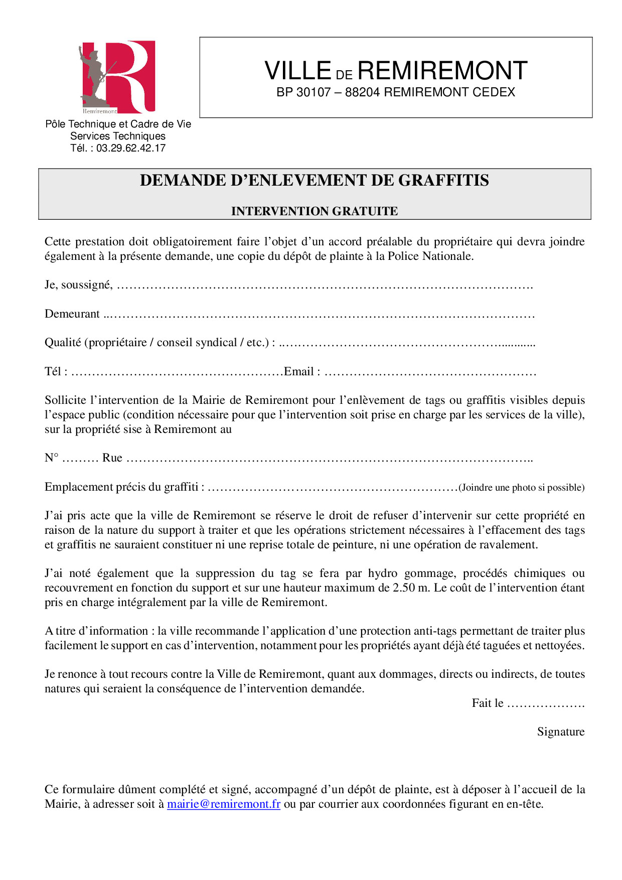 Urbanisme Amp Travaux Ville De Remiremont