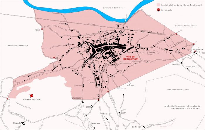 Ville De Remiremont Point Carte Octroi