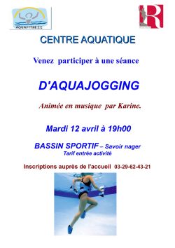 Ville De Remiremont Actualites Aquajogging Avril