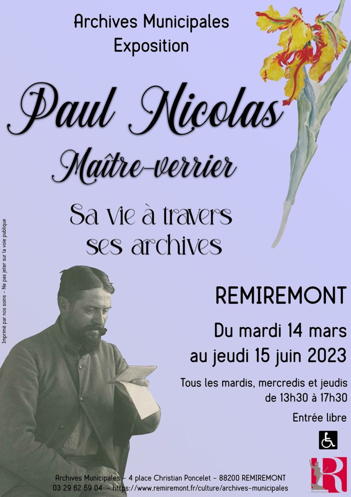 Ville De Remiremont Actualites Affiche Exposition Paul Nicolas Archives L