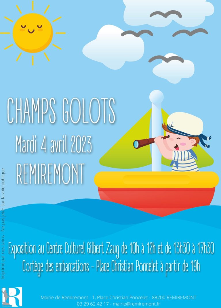 Ville De Remiremont Actualites Affiche Champs Golots L