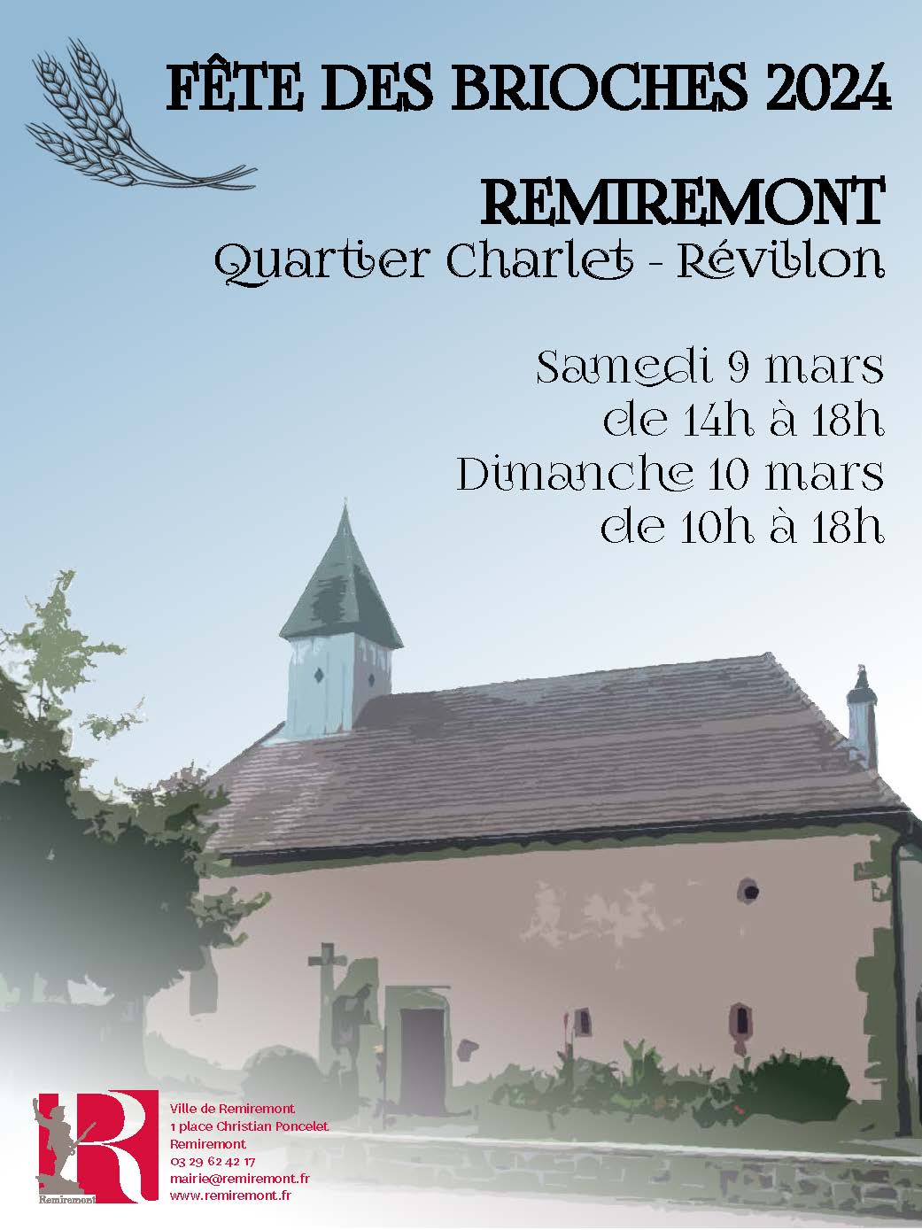 Ville De Remiremont Sortir A Remiremont AFFICHE FeteDesBrioches