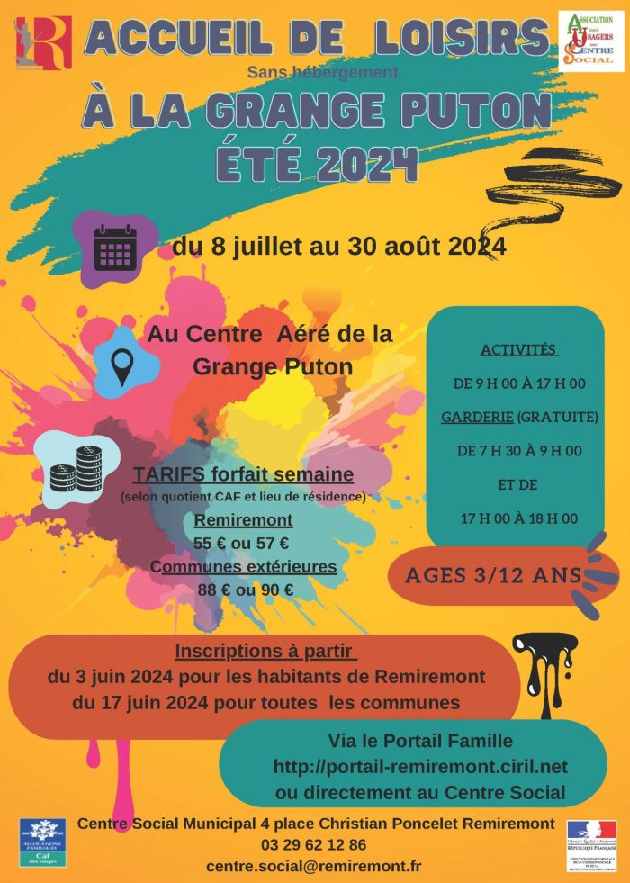 Ville De Remiremont Pdf FLYER Accueil De Loisirs ETE