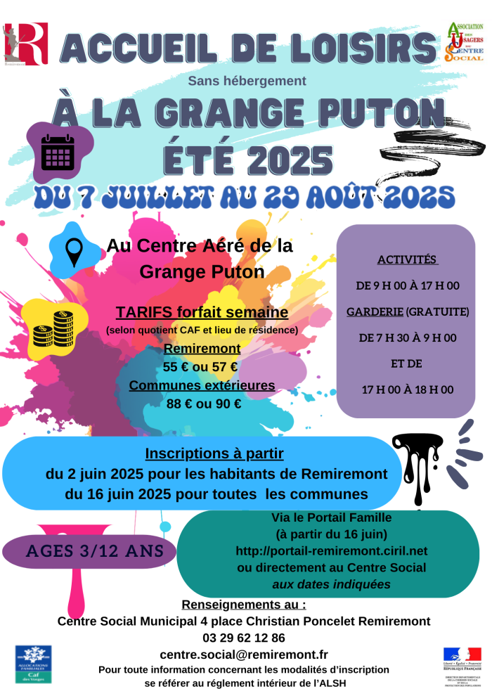 Ville De Remiremont Uncategorized Flyer Centre Aere Ete