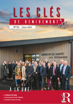 Image de la couverture du bulletin municipal de Remiremont de l'Hiver 2025. On y voit la nouvelle maison médicale