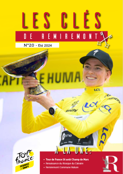 Image de la couverture du bulletin municipal de Remiremont de l'été 2024. On y voit la gagante du Tour de France Féminin