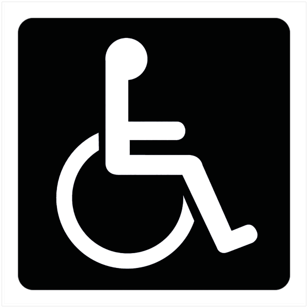 Logo indiquant l’accessibilité aux personnes handicapées ou à mobilité réduite