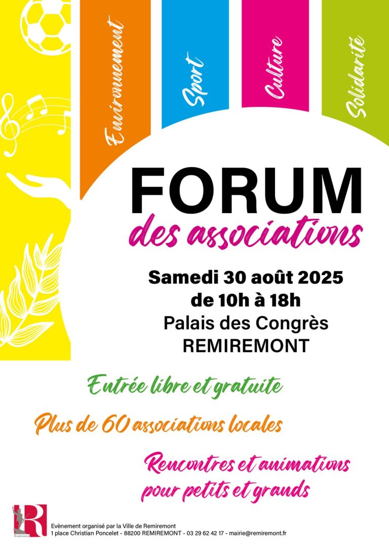 Ville De Remiremont Uncategorized AFFICHE ForumAssociations