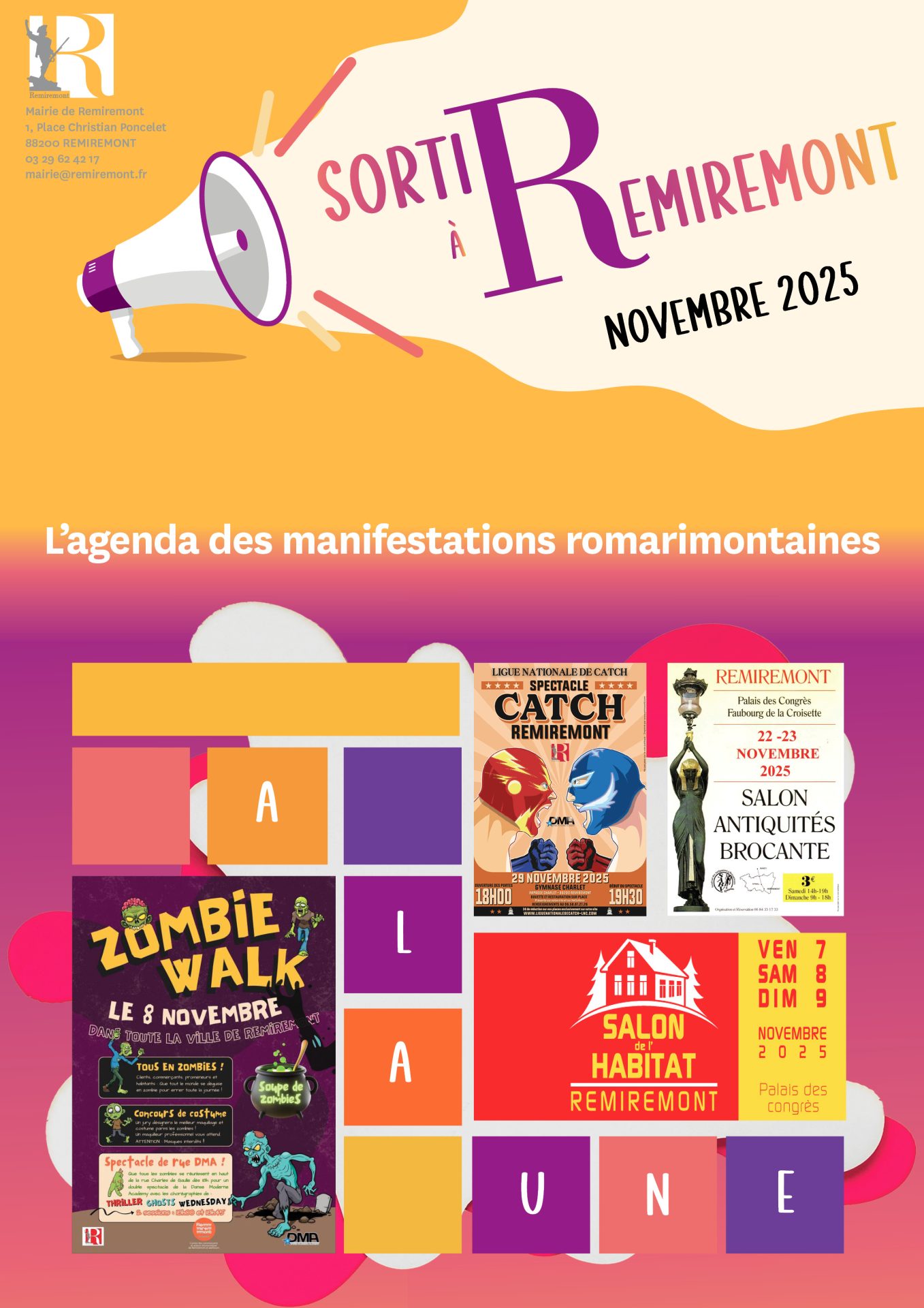 Ville De Remiremont Office De Tourisme SortirARemiremont NOVEMBRE