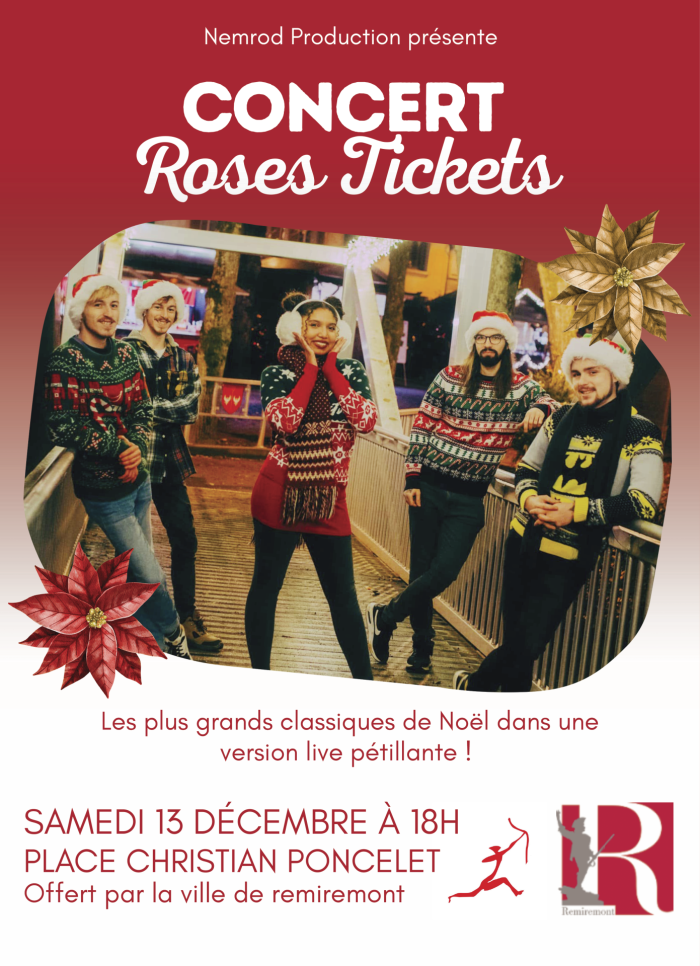 Ville De Remiremont Office De Tourisme AFFICHE CONCERT RosesTickets