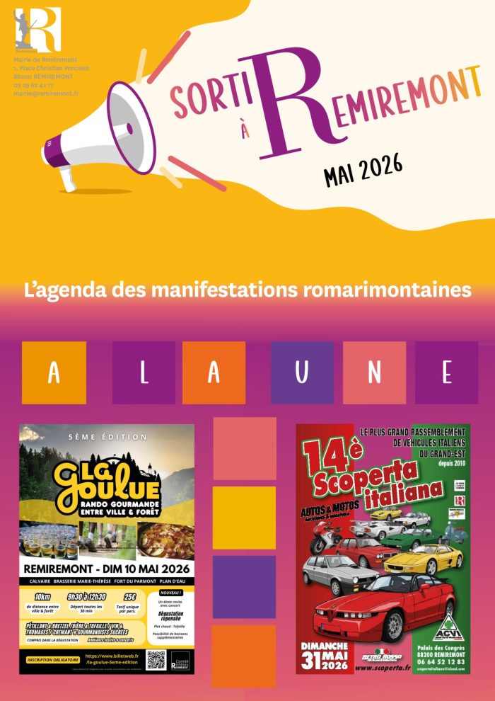 Ville De Remiremont Actualites SortirARemiremont MAI