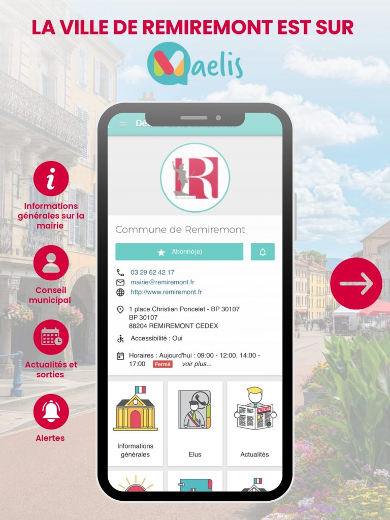 Ville De Remiremont Actualites MAELIS Page