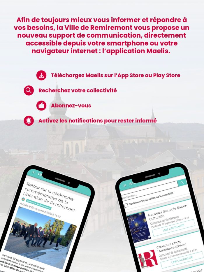 Ville De Remiremont Actualites MAELIS Page